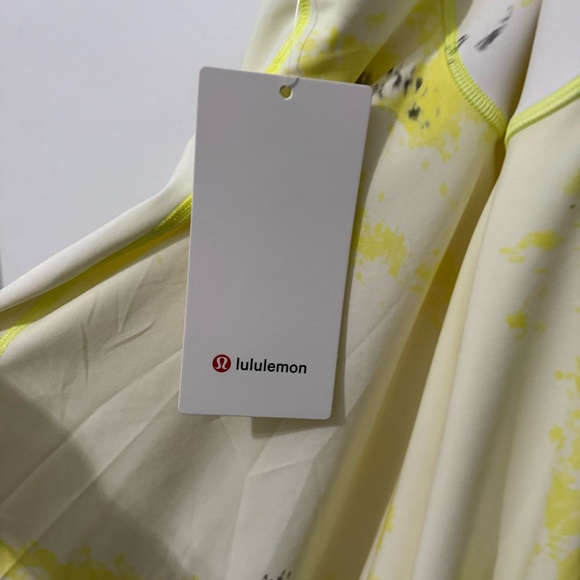 ❤️ SOLD Lululemon Court Crush Dress - Cross Court Wash Electric Lemon Size 8 - Picture 8 of 9